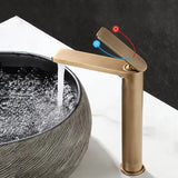 VINTAQUA Wasserfall Waschbeckenarmatur – Antik Design Einhebelmischer | Messing Wasserhahn | Luxuriöser Badstil