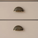 REGALIA Messing Möbelgriffe Antik – Schrank- & Schubladengriffe 128 mm | Edles Design | Langlebige Qualität