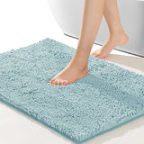 VelouraSpa Chenille-Badematte Premium – Flauschige Duschmatte | Rutschhemmend | Maximale Saugkraft
