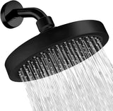 AquaRain Lux Wand-Regendusche mit Duscharm – Hochdruck Regenbrause rund | Spa-Duschsystem | Gleichmäßiger Wasserfluss