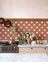 TerraMosaik Fliesenaufkleber selbstklebend – Boho Terrakotta Design für Wand & Boden | Wasserfest | Mediterranes Wohngefühl