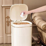 SoftClose Pedal-Mülleimer mit Deckel – luxuriöser 8L / 10L Tretmülleimer für Bad, Küche und Büro | geruchsdicht, leise & haustiersicher