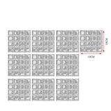 MosaLine Premium 3D Mosaik Wandfliesen Aufkleber 10er Set PVC selbstklebend Küche & Bad – Wasserfeste Design-Wandsticker | Realistischer Fliesenoptik-Effekt für schnelle Raumgestaltung | Rückstandslos entfernbare Dekorfliesen