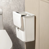 WallClean multifunktionaler Wandmülleimer für Küche und Bad – platzsparender Hängemülleimer mit Druckdeckel | Abfalleimer und Toilettenpapierhalter in einem