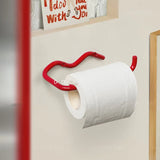 SteelHold Toilettenpapierhalter aus Metall – Wandmontierter Papierrollenhalter in Schwarz oder Rot | Rostfrei & Stabil | Modernes Design