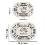 SOFTHALO Engel Badematte – Rutschfester Polyester Teppich | Weich & Dekorativ | Für Bad & Wohnbereich