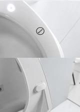 HygienoLift Komfort-WC-Sitz in Quadratform – Automatische Deckelsteuerung, Warmlufttrocknung & Intelligente Reinigungsfunktionen