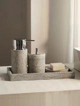 ZENSTONE Naturstein Badset – Höhlenstein Accessoires | Wabi-Sabi Design | Luxuriöse Spa Atmosphäre