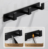 Stahlora Wandgarderobe aus Edelstahl – Multifunktionale Hakenleiste für Flur & Bad | Rostfrei | Elegante Ordnungslösung