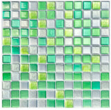 GlasMosaik 3D Wandfliesen selbstklebend – Hochglanz Mosaikoptik für Küche & Bad | Hitzebeständig | Flexible DIY-Gestaltung