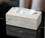 VitaStone Natura Badaccessoire-Set 6-teilig – Travertin Naturstein Badezimmerausstattung | Elegantes Spa-Design | Zeitlose Ordnung