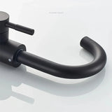 AquaSpin Waschbeckenarmatur Schwarz Nickel – Edelstahl Einhebelmischer | 360° Drehbarer Auslauf | Modernes Bad Design
