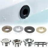 LuxGuard Pro Überlaufring aus Messing – Design-Abdeckung für Waschbecken 22–25 mm | Dekoratives Finish | Werkzeuglose Montage