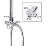RainFlex Badewannen Duschsystem mit Regendusche – Höhenverstellbares Komplettset | Handbrause & Thermokomfort | Modernes Design