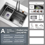 SteelPrime Pro Edelstahl-Küchenspülen-Set – Rechteckiges Einzelbecken | 3 mm Stärke | Mit Wasserhahn & Seifenspender | Komplettsystem für moderne Küchen