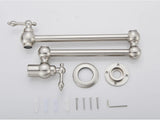 Designer Wand Wasserhahn Küche Goldoptik – Kaltwasserarmatur | Schwenkbarer Hahn | Platzsparend & Elegant