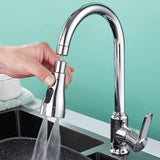 AquaSpin Pro 720° Küchenhahn-Aufsatz mit 3 Strahlarten – Drehbarer Wassersparer für Wasserhähne | Multifunktionaler Perlator mit Sprühfunktion | Flexibler Spültisch-Adapter für Küche & Bad