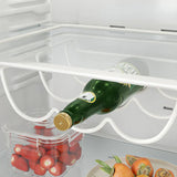 VinoHook Kühlschrank-Flaschenhalter – Metall-Organizer mit Hängefunktion für Bier & Wein | Platzsparend | Stilvolle Aufbewahrung