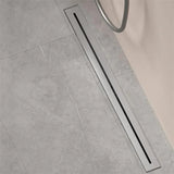 AquaFlow Premium Duschrinne Edelstahl Bodenablauf Dusche & Bad – Lineare Duschablaufgarnitur 30/40/50 cm | Geruchsdichter Edelstahl 304 Ablauf mit moderner Designoberfläche | Hochwertiger Duschbodenablauf für Nassräume