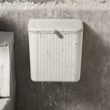 WallClean multifunktionaler Wandmülleimer für Küche und Bad – platzsparender Hängemülleimer mit Druckdeckel | Abfalleimer und Toilettenpapierhalter in einem