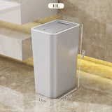 CleanSeal 10L geruchsdichter Abfalleimer mit One-Touch-Deckel – platzsparender Haushaltsmülleimer für Küche und Bad | hygienisch, modern & auslaufsicher