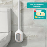 AeroFresh Premium WC Bürste mit Duftsystem Wandmontage Silikon TPR Bohrenfrei – Hygienische Toilettenbürste mit Aromafach | Flexible Reinigung & Geruchsneutralisation | Moderne Badezimmerlösung