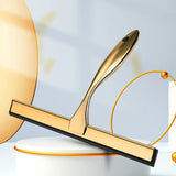 ClearSwipe Edelstahl Duschabzieher – Streifenfreier Fenster- & Fliesenwischer | Gold Design | Effiziente Reinigung