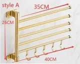WoodSteel Luxe Papierhandtuchhalter Wand – Holz & Edelstahl Design | Bad- & WC-Organizer | Modern & langlebig