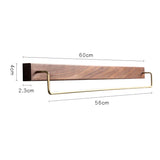 ChromeLine Premium Handtuchstange – Edelstahl Handtuchhalter 60 cm | Chromoptik | Mit Haken & Wandmontage