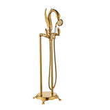 Regalia Classic Wannen- & Duscharmatur mit Zweigriff – Messingarmatur zur Wandmontage | Präzise Temperatursteuerung | Edles Gold-Finish