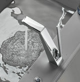 CLARIVO Waschbeckenarmatur Einhebel – Schwarz oder Chrom | Moderne Mischbatterie | Zeitloses Design