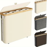 CleanStore WC-Papier Aufbewahrungsbox mit Deckel – Geschlossener Toilettenpapier Behälter | Hygienische Lagerung | Platzsparendes Design