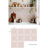 TerraMosaik Fliesenaufkleber selbstklebend – Boho Terrakotta Design für Wand & Boden | Wasserfest | Mediterranes Wohngefühl