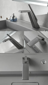 CLARIVO Waschbeckenarmatur Einhebel – Schwarz oder Chrom | Moderne Mischbatterie | Zeitloses Design
