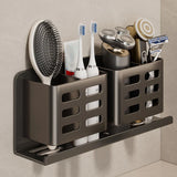 Zahnbürstenhalter Wandmontage Aluminium – Badregal Ohne Bohren | Waschbecken Organizer | Modern & Hygienisch