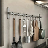 KitchenFlow Wandregal Organizer – Selbstklebende Halterung für Deckel & Küchenutensilien | Platzsparend | Multifunktional