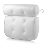AquaRelief ergonomisches Luxus-Badekissen – 3-in-1 Nacken-, Kopf- & Rückenstütze | atmungsaktives Air-Mesh, Anti-Rutsch Saugnäpfe & schnelltrocknender Komfort