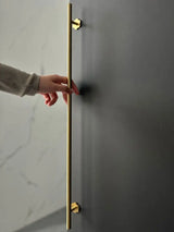LineaGrip T-Stangengriff aus Messing – Extra Langer Möbelgriff für Schränke & Schubladen | Modernes Design | Ergonomischer Komfort
