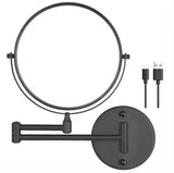 LumiFlex Wiederaufladbarer Wand-Schminkspiegel – 20 cm LED-Schminkspiegel