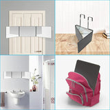 TriView Pro 360° Klappbarer 3-Panel Schminkspiegel mit Teleskop-Aufhängung – Tragbarer Make-up- & Styling-Spiegel für Rundum-Ansicht | Flexibler Beauty-Spiegel für Zuhause & Reisen