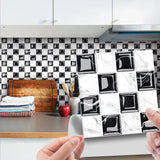 MosaLine Premium 3D Mosaik Wandfliesen Aufkleber 10er Set PVC selbstklebend Küche & Bad – Wasserfeste Design-Wandsticker | Realistischer Fliesenoptik-Effekt für schnelle Raumgestaltung | Rückstandslos entfernbare Dekorfliesen