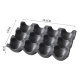 OVARIA Keramik Eierhalter – 6er/12er Eierablage | Kühlschrank Organizer | Stilvolle Küchenaufbewahrung
