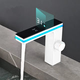 ThermoLuxe Digital Waschtischarmatur Einhebelmischer – LED Temperaturanzeige Mischbatterie | Intelligente Steuerung | Modernes Baddesign