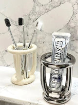 ScandiCare Keramik Zahnbecher – Minimalistischer Bad-Organizer | Hygienisch & Stilvoll | Modernes Design