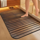 Duschmatte Diatomit Rutschfest – Badezimmer Steinmatte | Ultra Dünn | Wasserabsorbierend & Elegant