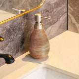 NostalgieKeramik Seifenspender mit Handpumpe – Klassischer Flüssigspender für Küche, Bad & Waschbereich