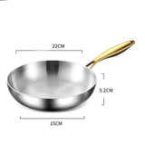 ChefSteel Pro 316 Edelstahl-Bratpfanne 28 cm für Induktion &amp; Gas | 7-Schicht Profi-Pfanne | langlebige Antihaft-Kochpfanne ohne Beschichtung