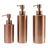 LUMAREVA Roségold Seifenspender – Edelstahl Pumpflasche | Nachfüllbar & Hygienisch | Elegantes Bad- & Küchenaccessoire