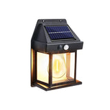 GartenGlanz Solar-Wandleuchte – Außenlampe mit Bewegungssensor | 3 Beleuchtungsarten & IP65 | LED-Gartenlicht mit Glühfadenoptik