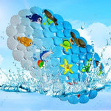 AquaSafe Antirutsch-Badematte für Kinder und Senioren 38x68 cm – rutschfeste Dusch- und Badewannenmatte | weiche Massage-Noppen | sichere PVC-Saugnäpfe